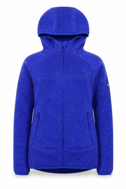 Berghaus Women Blue Full Zip Hooded Fleece Jumper UK 12 M