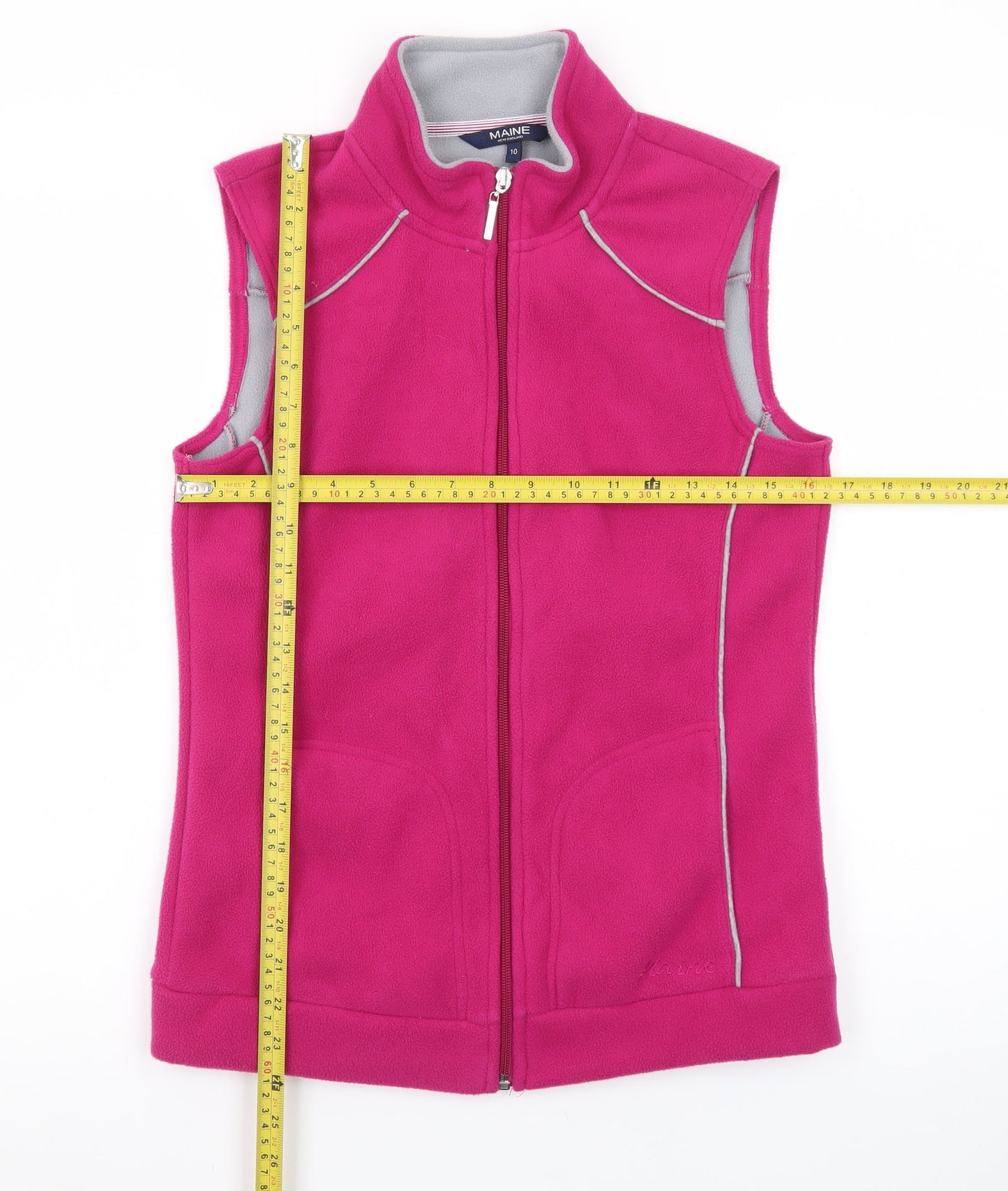 Maine New England Women's Pink Fleece Waistcoat Size 10