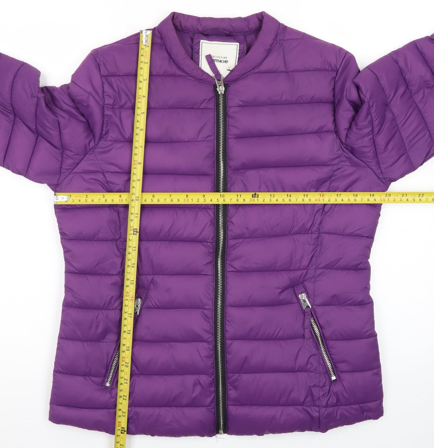 Pimkie Women's Purple Puffer Jacket Size L Quilted Casual Coat