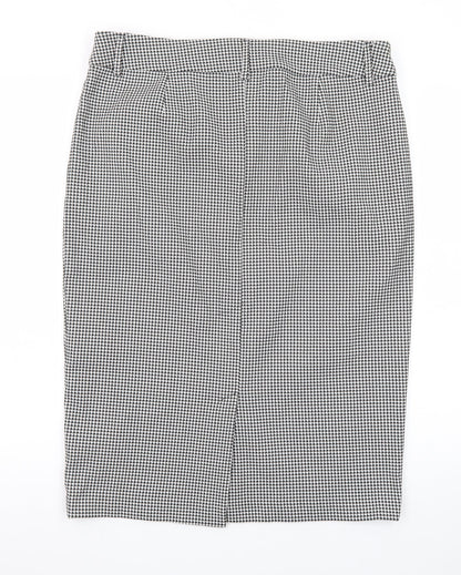 Marks and Spencer Women’s Black Check Pencil Skirt Size 16