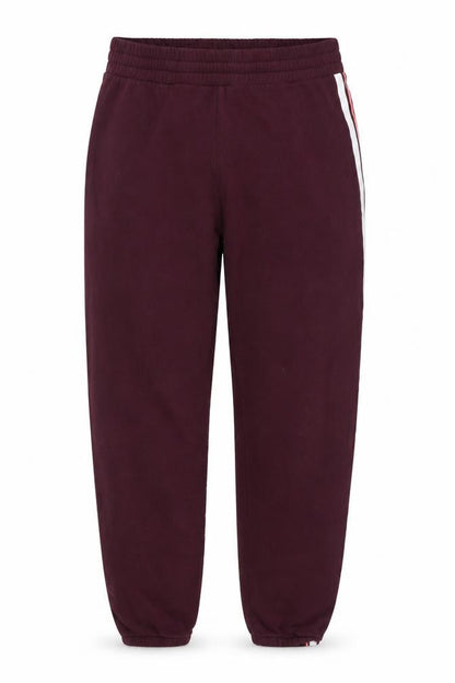 DKNY Sport Womens Burgundy Jogger Sweatpants Size L Cotton Blend