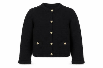 Marks and Spencer Women's Black Knit Button Cardigan Medium