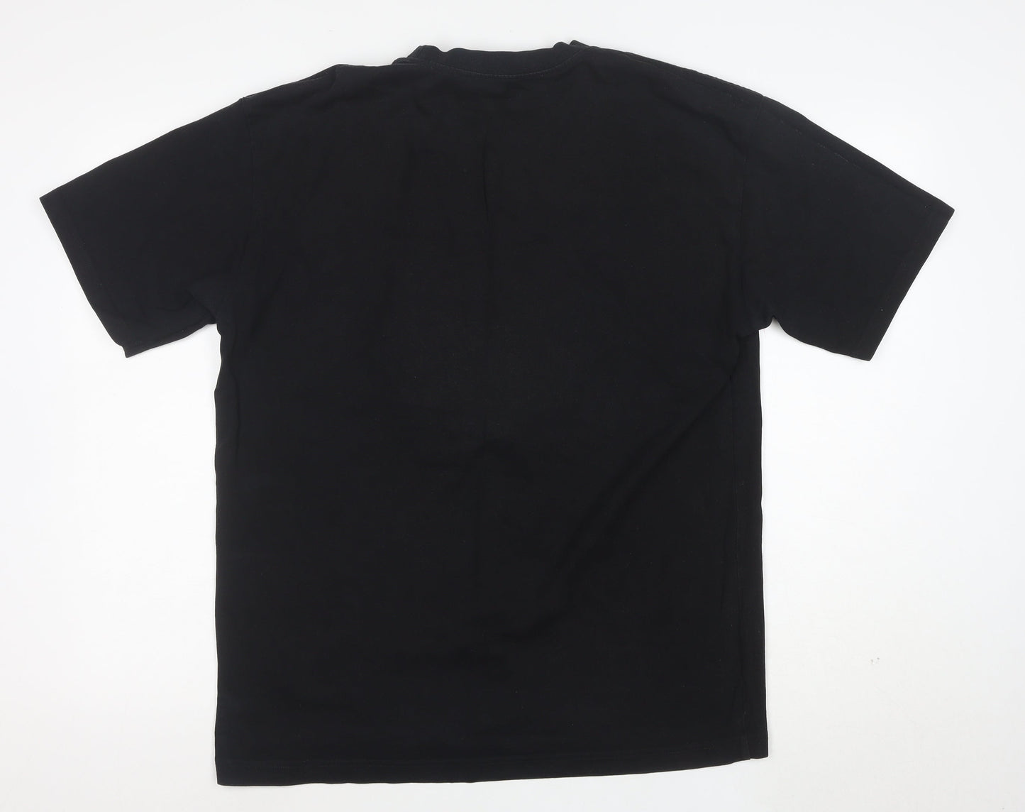 Kenzo Men Black XL Embroidered Tiger Logo Cotton T-Shirt