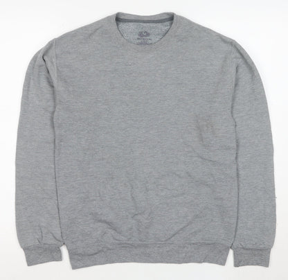 Fruit of the Loom Mens Grey Small Pullover Sweatshirt