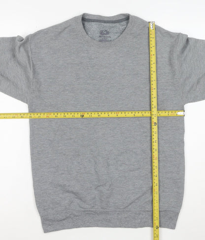 Fruit of the Loom Mens Grey Small Pullover Sweatshirt