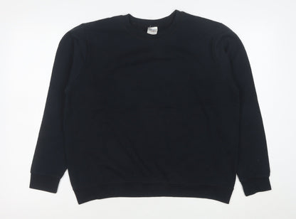 Gildan Men's Black Heavy Blend Fleece Pullover Sweatshirt M