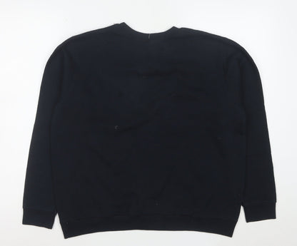 Gildan Men's Black Heavy Blend Fleece Pullover Sweatshirt M