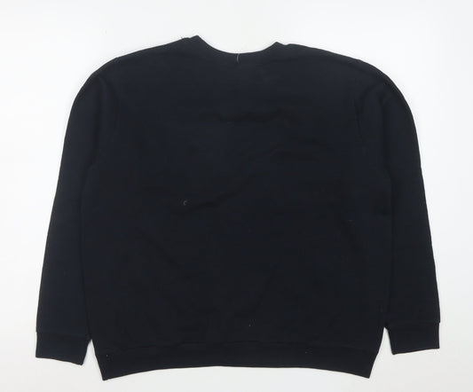 Gildan Men's Black Heavy Blend Fleece Pullover Sweatshirt M