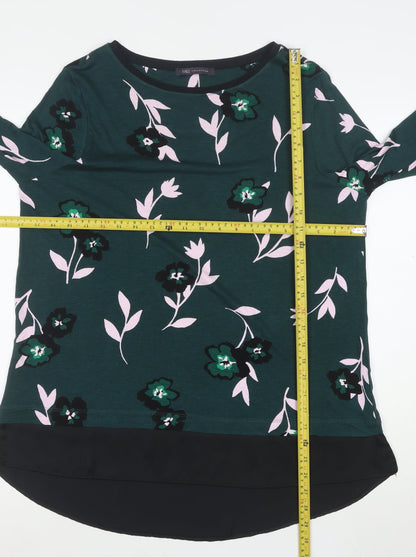Marks and Spencer Womens Green Floral Tunic Blouse Size 16