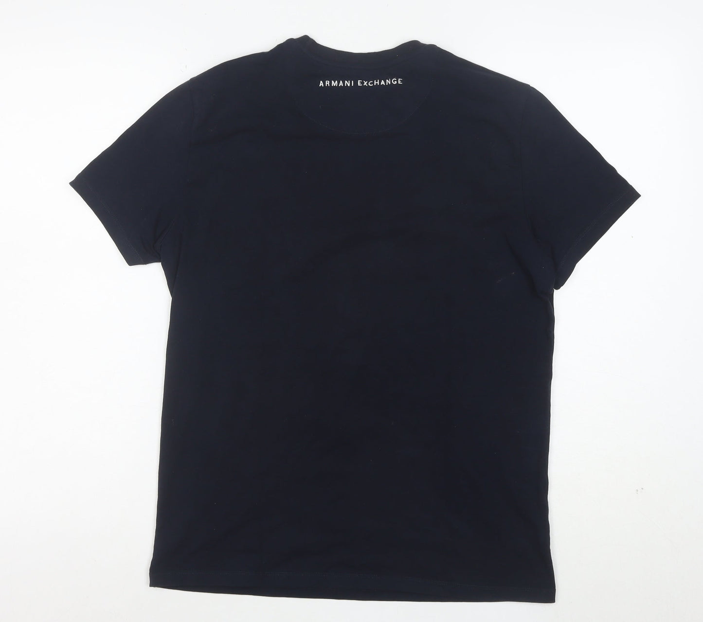 Armani Exchange Men's Black Cotton Crew Neck Short Sleeve T-Shirt Size S