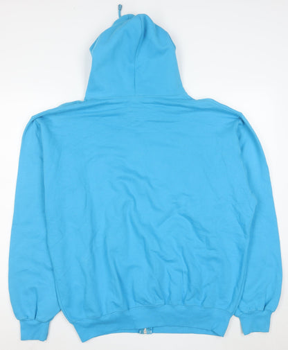 ESY Men's Blue Full Zip Hoodie XL Outer Banks Graphic Casualwear