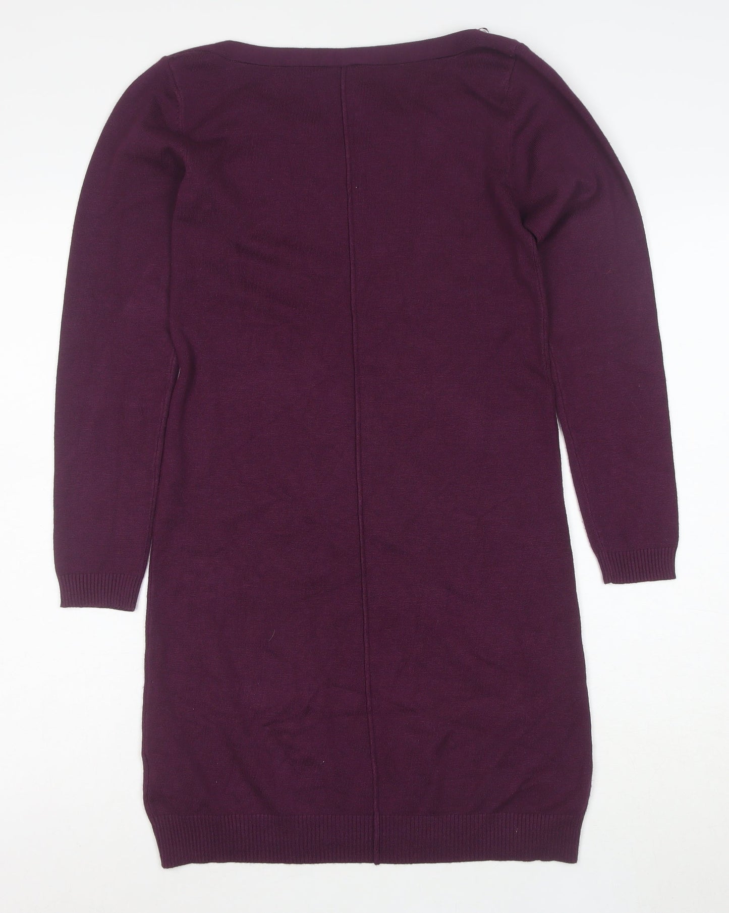 Intuition Women Purple Size 10 Jumper Dress Knit Long Sleeve
