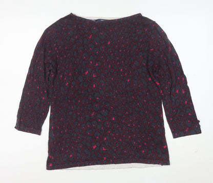 Next Women’s Multicoloured Animal Print Blouse UK 14 Cotton Blend