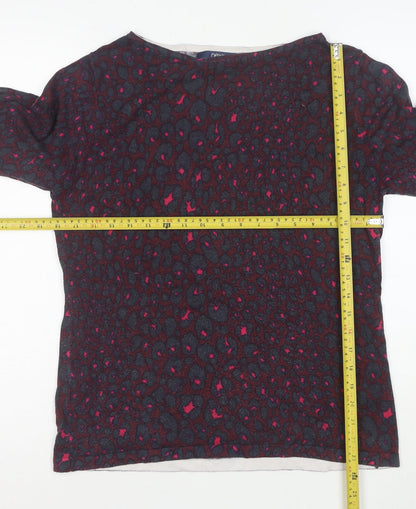 Next Women’s Multicoloured Animal Print Blouse UK 14 Cotton Blend