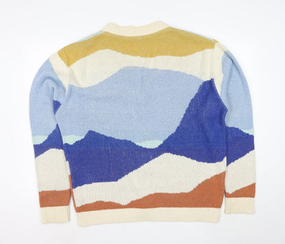 Urban Outfitters Women’s Multicoloured V-Neck Cardigan Size S