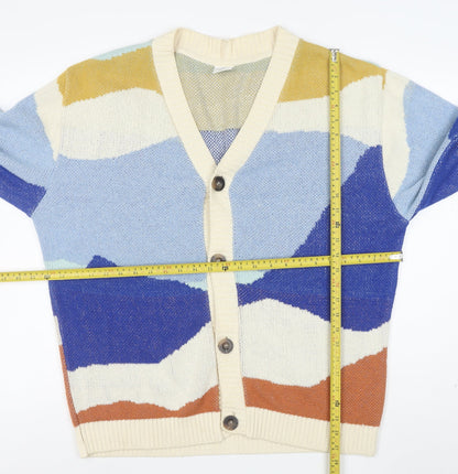 Urban Outfitters Women’s Multicoloured V-Neck Cardigan Size S