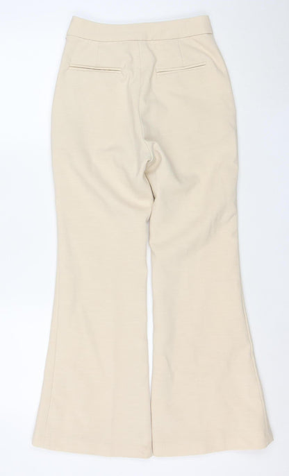 Dream Trend Women’s Beige Flared Dress Pants Trousers Size M