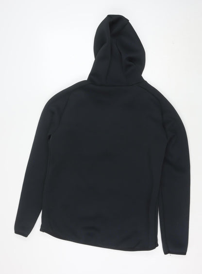 MADE Running Men's Black Small 1/4 Zip Hoodie with Kangaroo Pocket