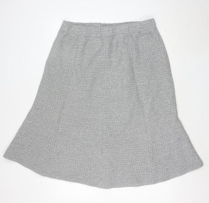 Cotswold Collections Womens Grey A-Line Jersey Skirt 3XL