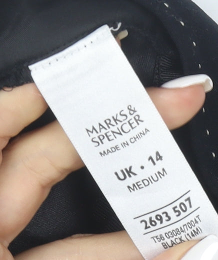 Marks and Spencer Women’s Black Size 14 Stretch Trousers