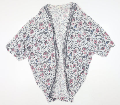 Monsoon Women’s Multicoloured Floral Kimono Blouse M