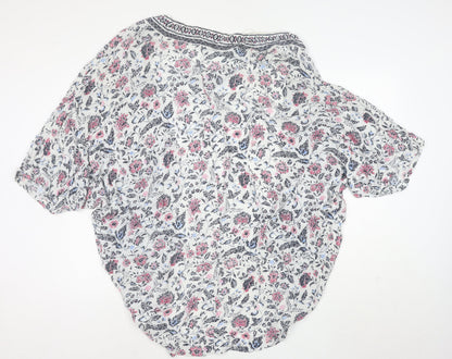 Monsoon Women’s Multicoloured Floral Kimono Blouse M