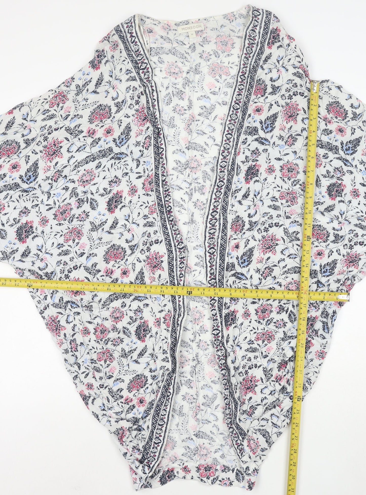 Monsoon Women’s Multicoloured Floral Kimono Blouse M