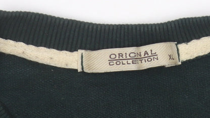 Original Collection Men's Green Logo Pullover Sweatshirt XL