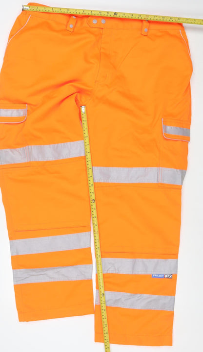 Pulsar Men's Orange High Visibility Workwear Trousers 44W 31L