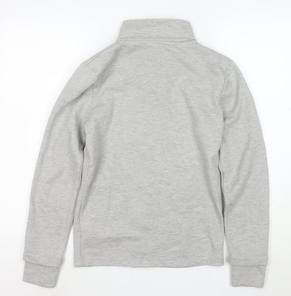 Bench Womens Grey Full Zip Hoodie XS Casual Lightweight Sweatshirt