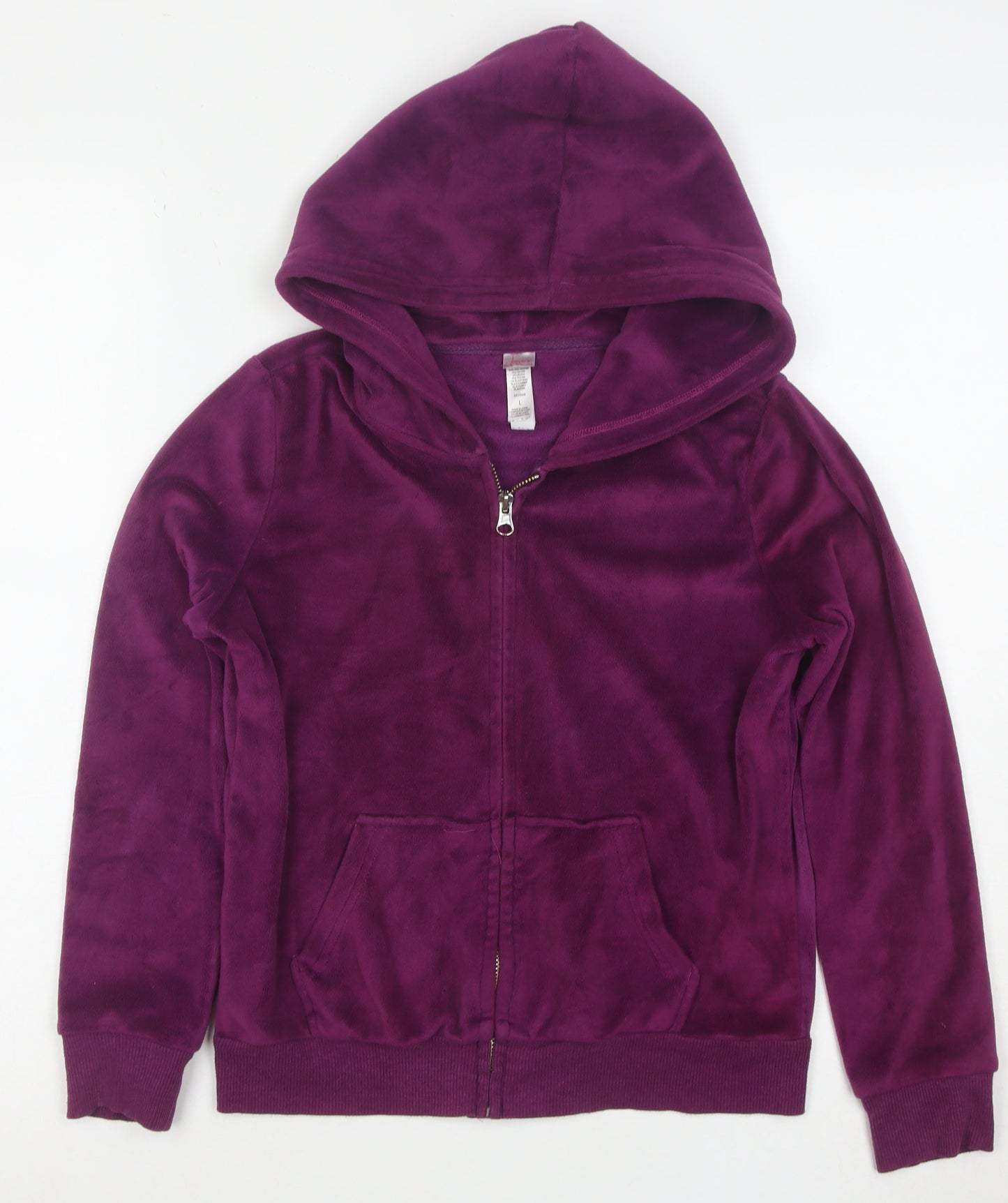 Jessie’s Women’s Purple Velour Full Zip Hoodie Size L