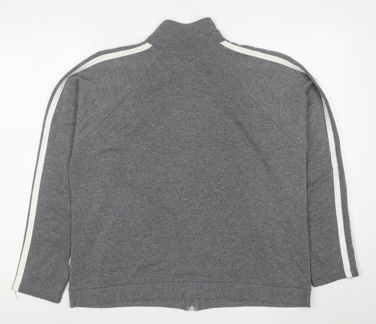 MS Sportswear Women's Grey Full Zip Hoodie Size 8 Cotton Blend