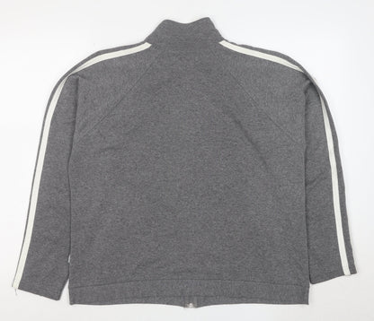 MS Sportswear Women's Grey Full Zip Hoodie Size 8 Cotton Blend