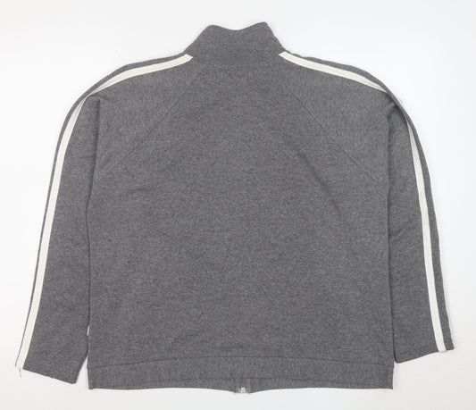 MS Sportswear Women's Grey Full Zip Hoodie Size 8 Cotton Blend