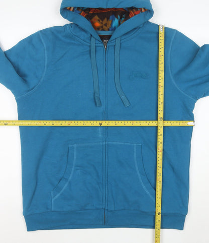 Saltrock Women's Blue Full Zip Hooded Sweatshirt Size 14 Cotton Blend