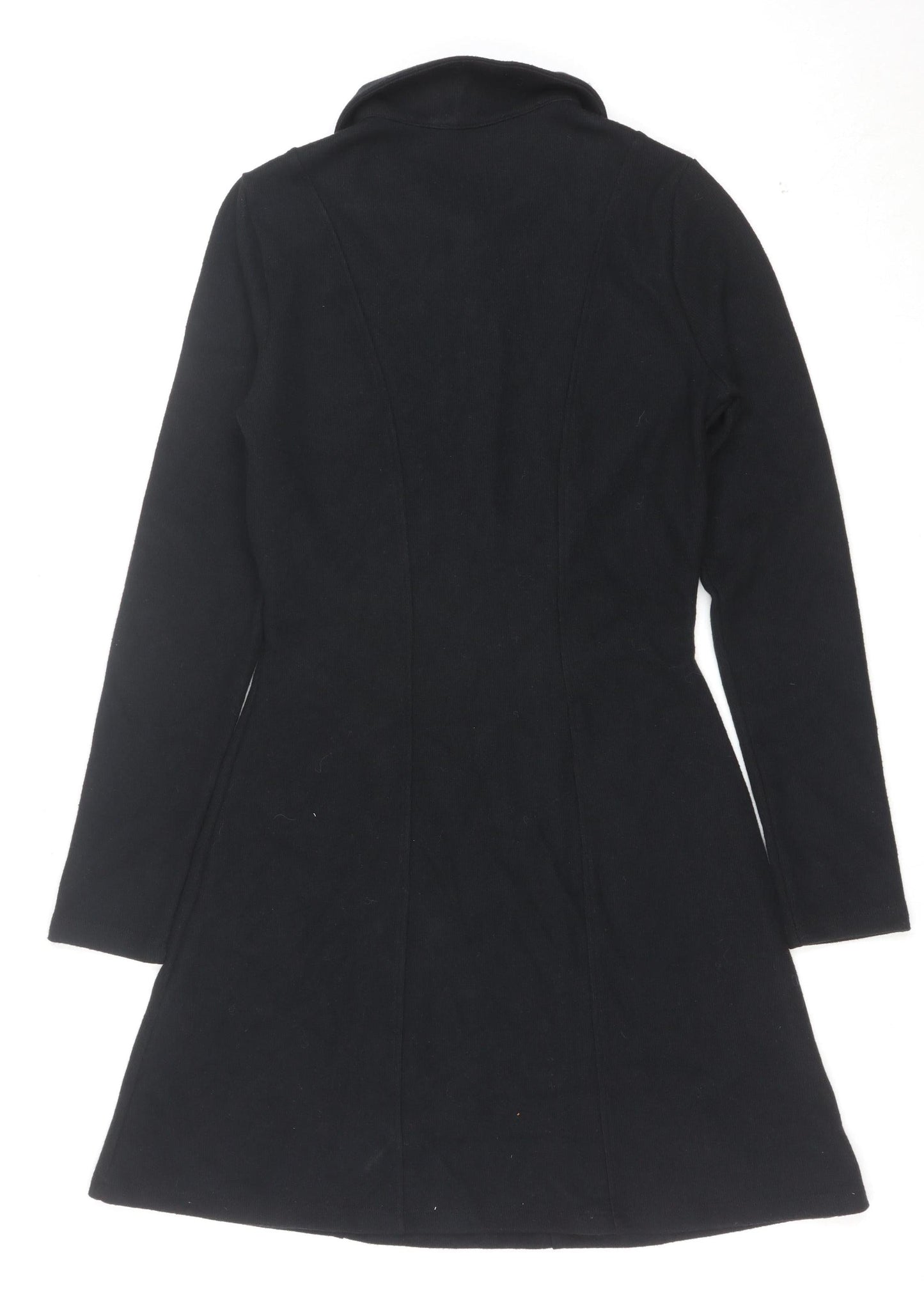 Marks and Spencer Womens Black Size 10 Fit & Flare Collared Dress