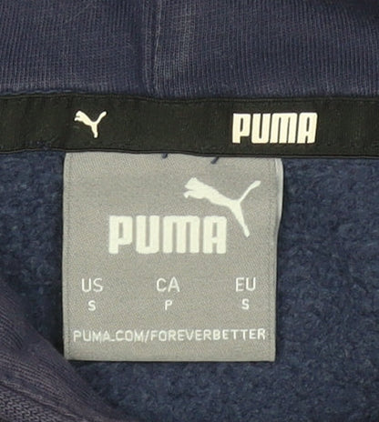 Puma Men's Blue Pullover Hoodie Size S Fleece Sportswear