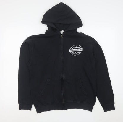 Fruit of the Loom Women's Black Full Zip Hoodie M Motörhead Print
