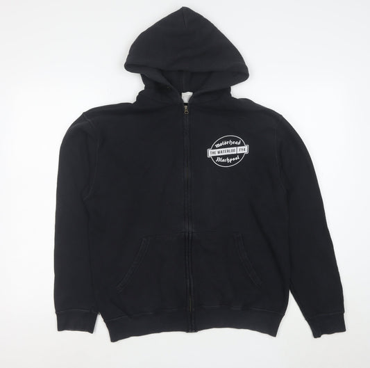 Fruit of the Loom Women's Black Full Zip Hoodie M Motörhead Print