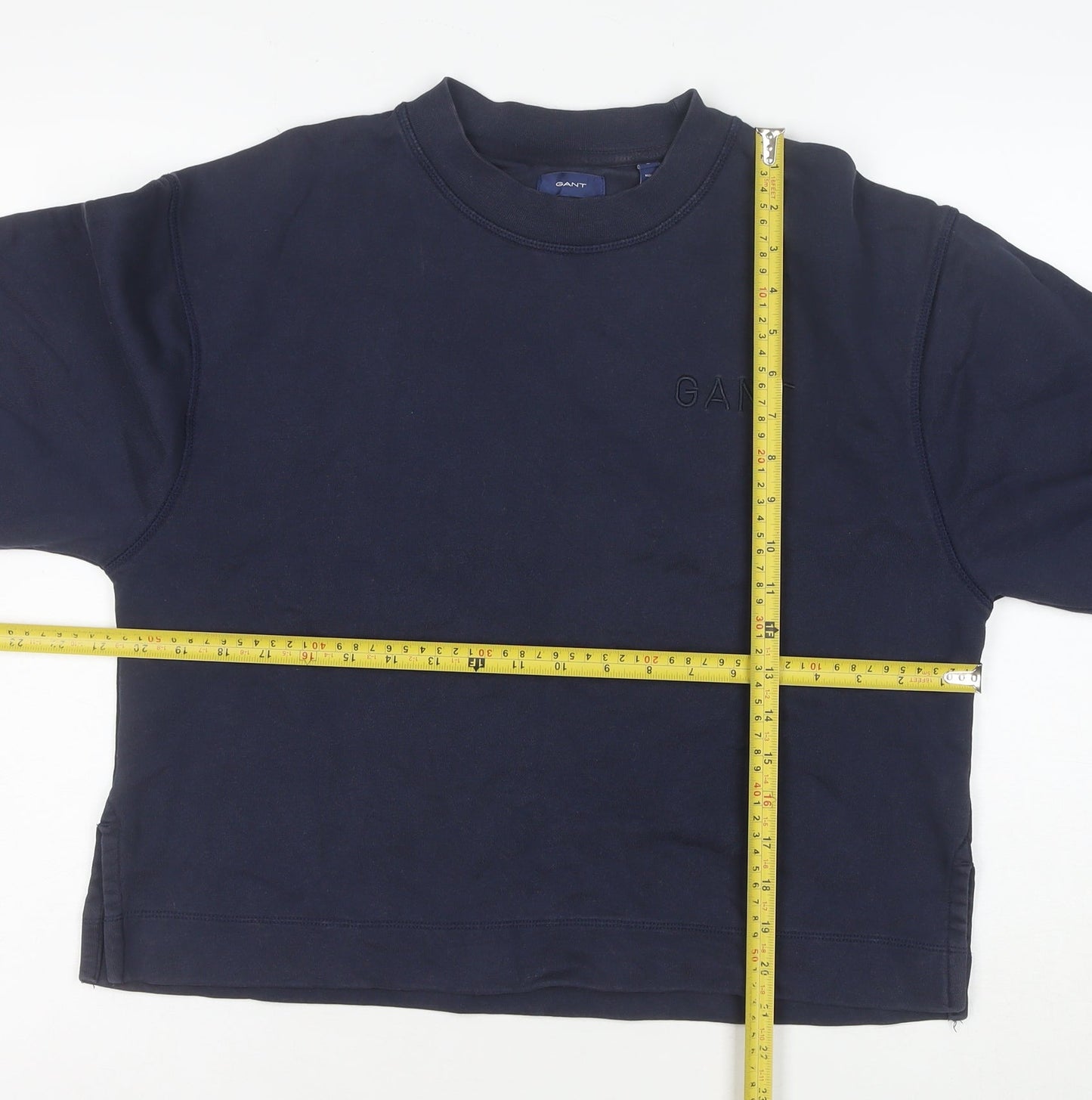 GANT Womens Navy Blue Cotton Crew Neck Pullover Sweatshirt Size M