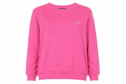 French Connection Women’s Pink Cotton Crew Neck Pullover Sweatshirt Size L