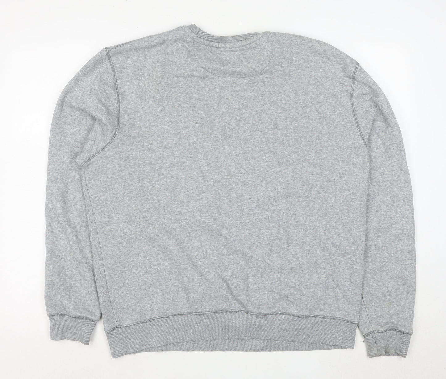 Jack Wills Men’s Grey Logo Pullover Sweatshirt L Regular Fit