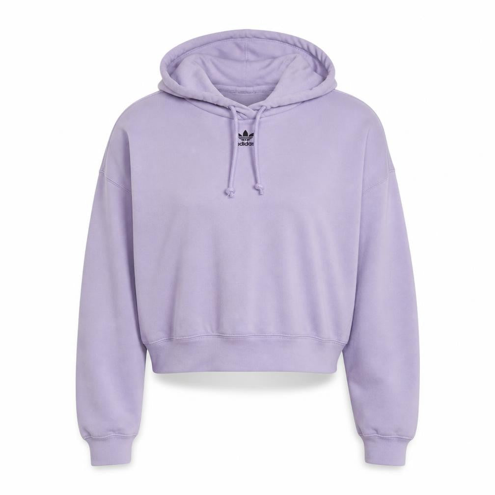 Adidas Womens Lilac Hoodie Size 10 Pullover Cotton Blend Casual