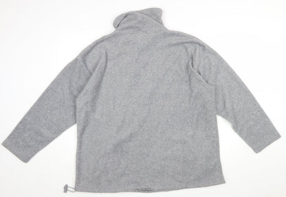 Walt Disney World Grey Fleece Pullover Sweatshirt Women XL Mickey Design