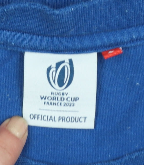 Rugby World Cup 2023 Blue Men’s Small Graphic Cotton T-Shirt