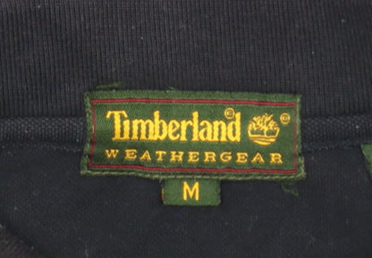 Timberland Men’s Black Cotton Polo Shirt M Regular Fit Casual