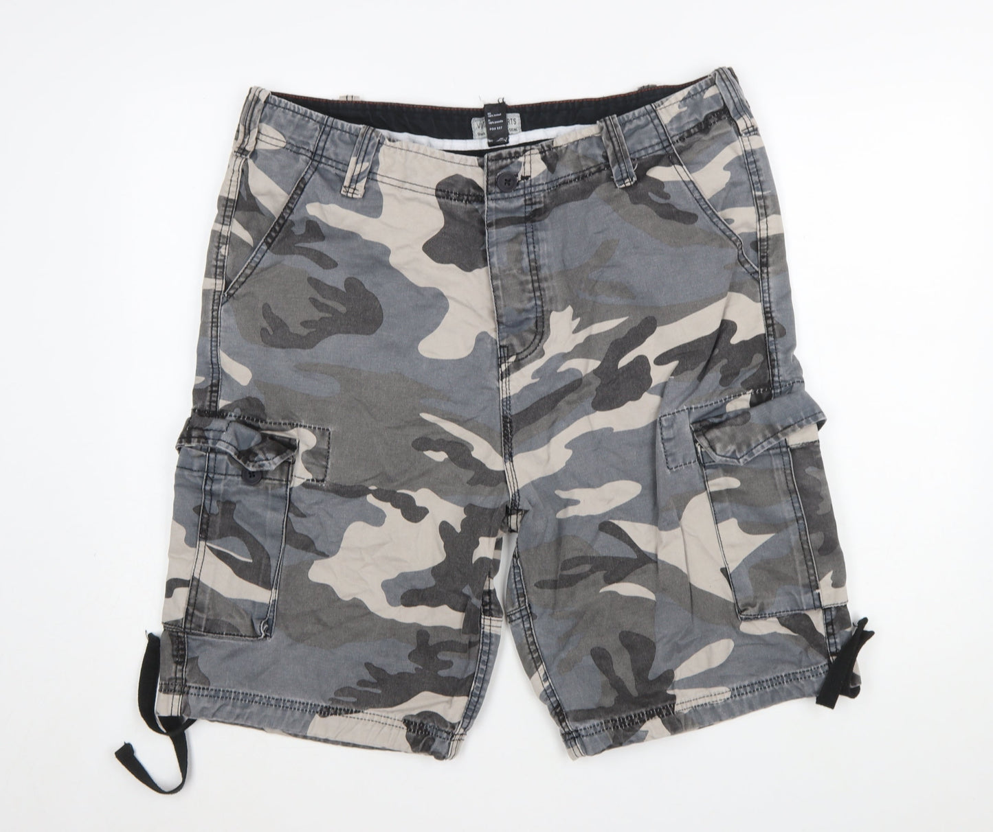 Vintage Shorts Men's Camo Cargo Cotton XL Casual Summer Wear