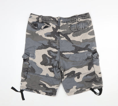 Vintage Shorts Men's Camo Cargo Cotton XL Casual Summer Wear
