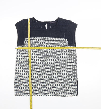 Marks and Spencer Women’s Blue Geometric Tunic Blouse Size 8