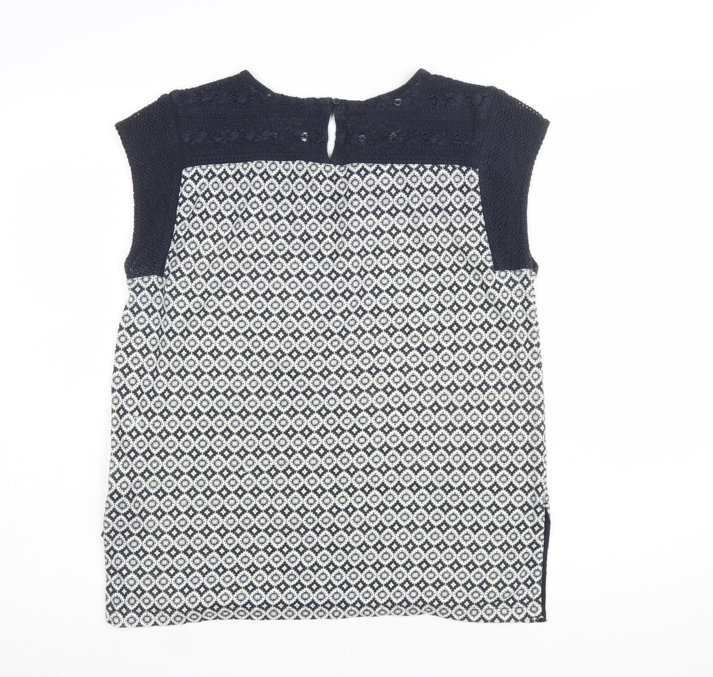 Marks and Spencer Women’s Blue Geometric Tunic Blouse Size 8